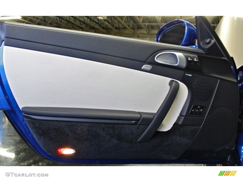 2011 Porsche 911 Turbo S Coupe Black/Cream Door Panel Photo #74057032