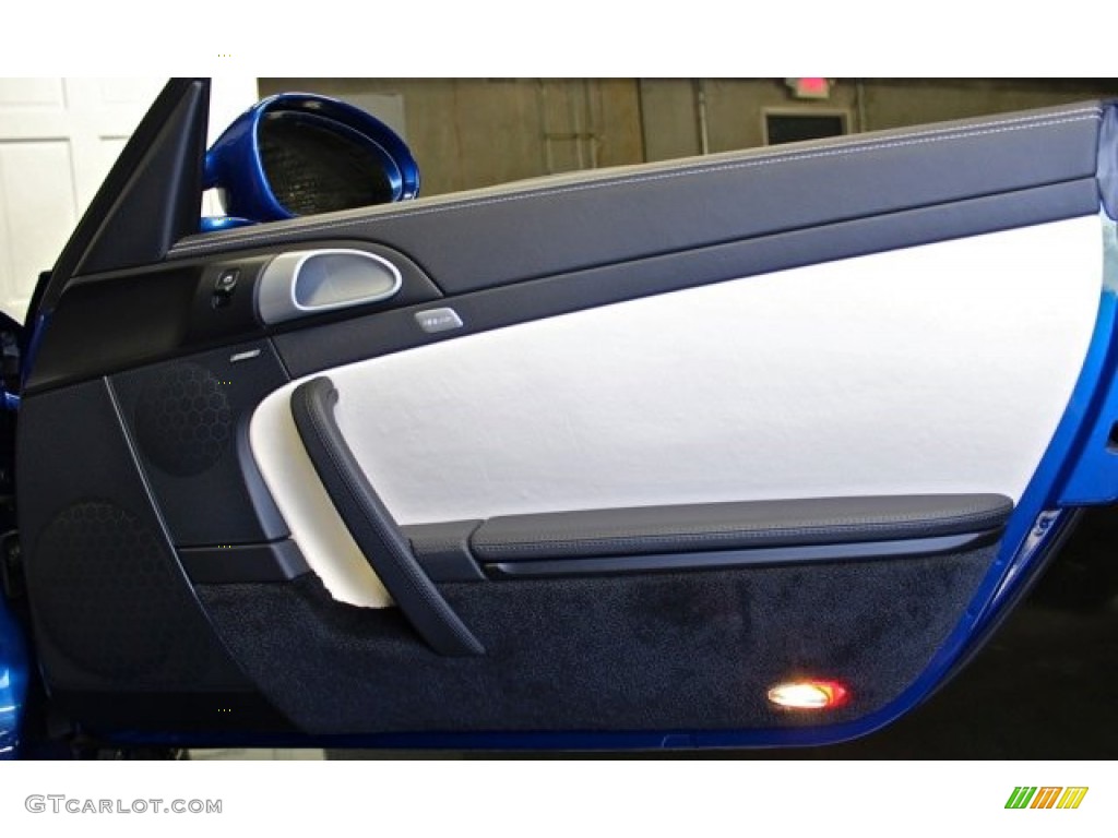 2011 Porsche 911 Turbo S Coupe Black/Cream Door Panel Photo #74057051