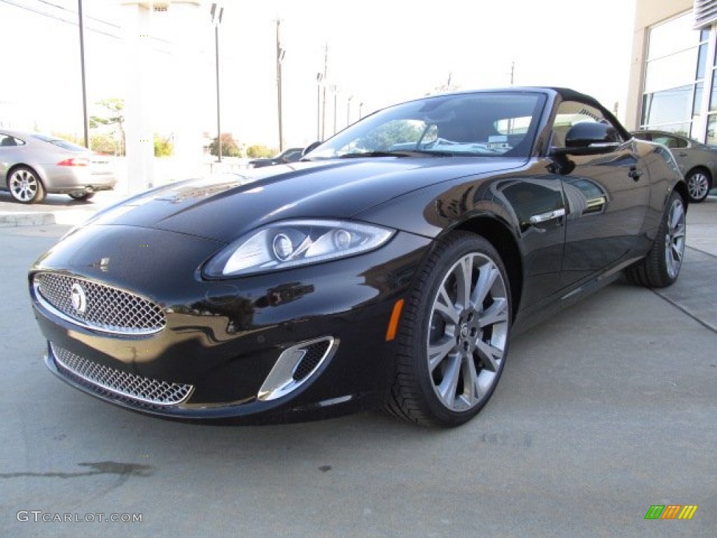 Ultimate Black Metallic 2013 Jaguar XK XK Convertible Exterior Photo #74057053