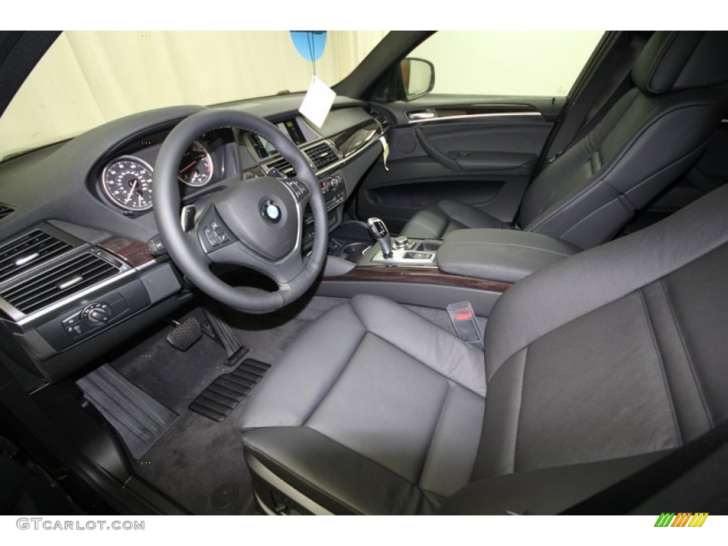 Black Interior 2013 BMW X6 xDrive50i Photo #74057909