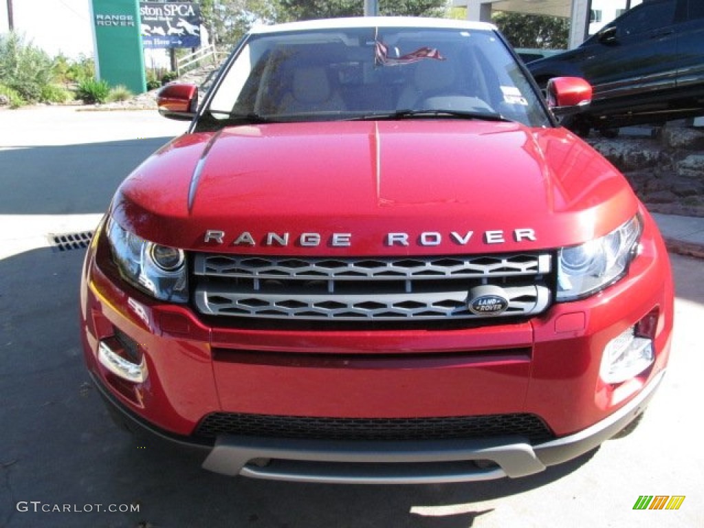 2013 Range Rover Evoque Pure - Firenze Red Metallic / Almond/Espresso photo #10