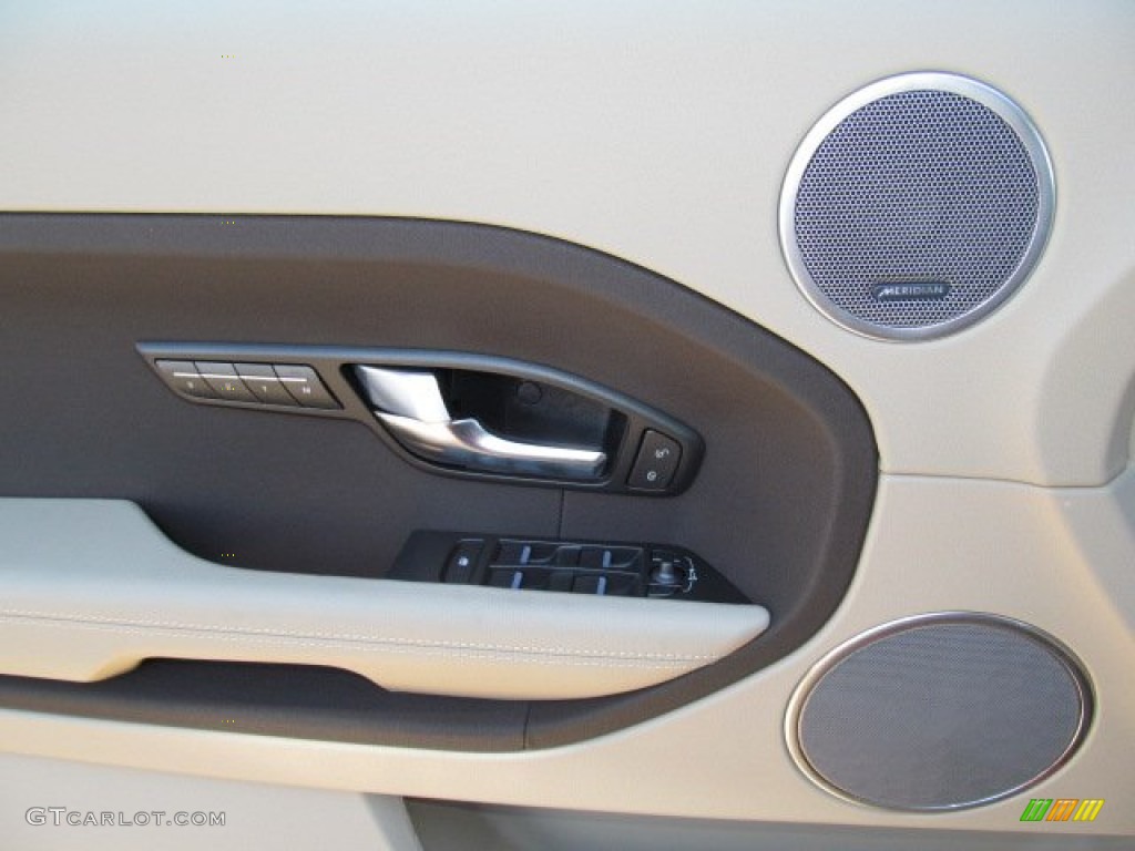 2013 Land Rover Range Rover Evoque Pure Almond/Espresso Door Panel Photo #74058363