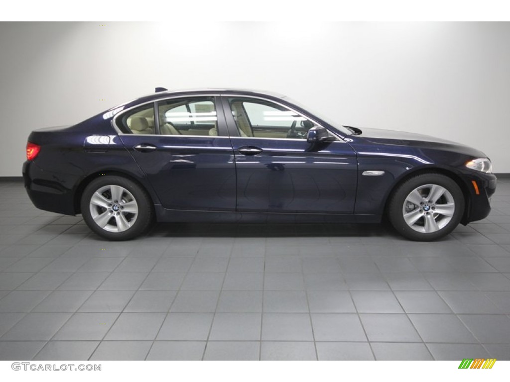 2013 5 Series 528i Sedan - Imperial Blue Metallic / Venetian Beige photo #2