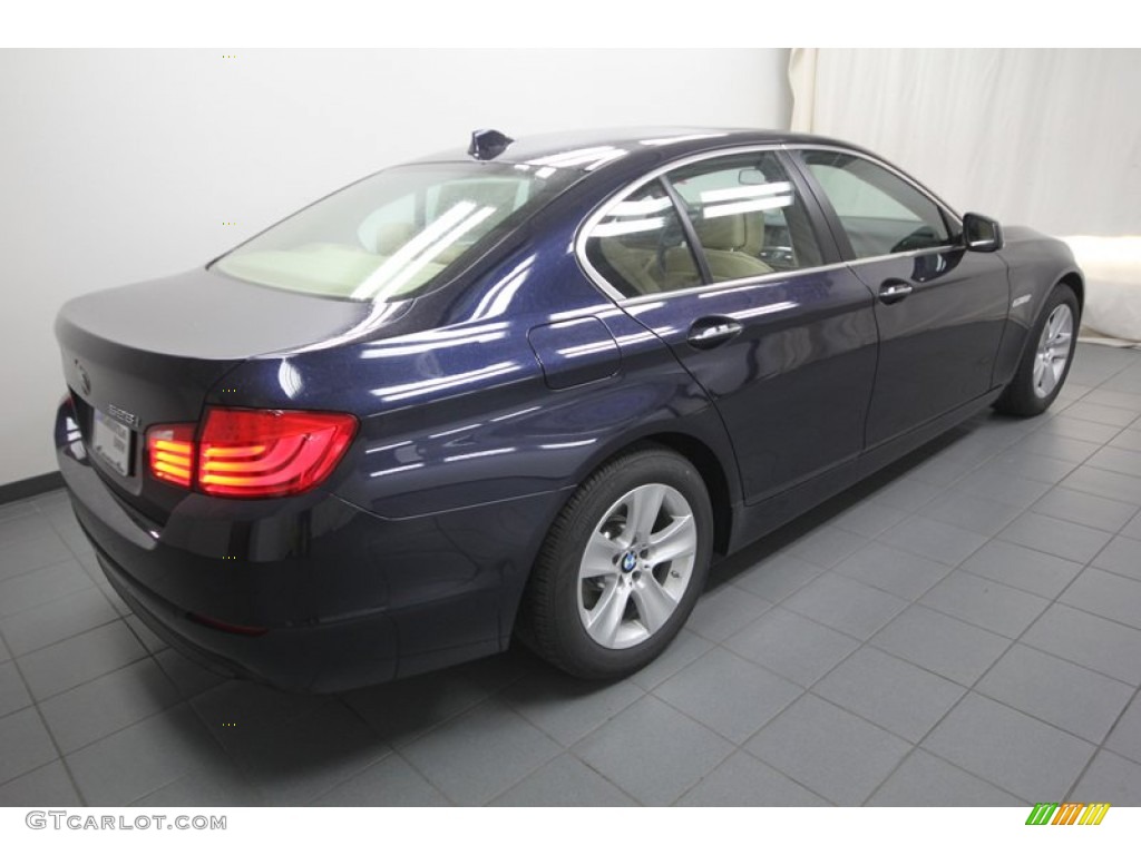 2013 5 Series 528i Sedan - Imperial Blue Metallic / Venetian Beige photo #8