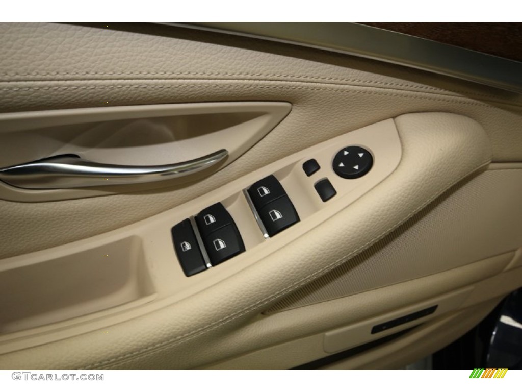 2013 5 Series 528i Sedan - Imperial Blue Metallic / Venetian Beige photo #14