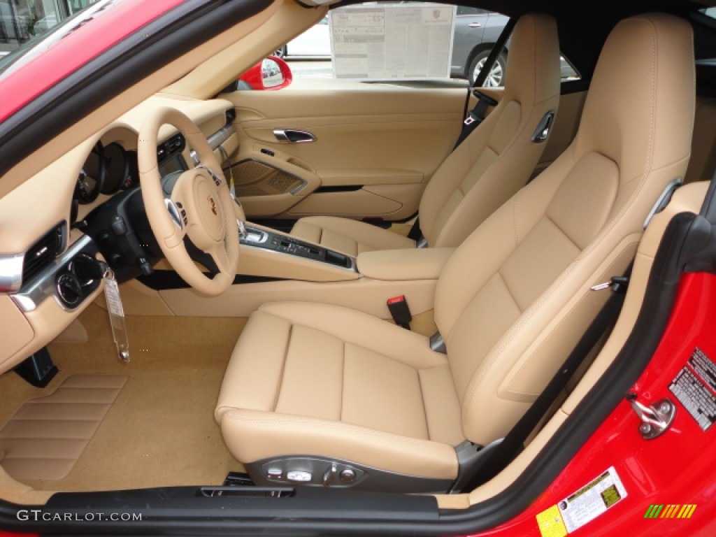 Luxor Beige Interior 2013 Porsche 911 Carrera Cabriolet Photo #74060450