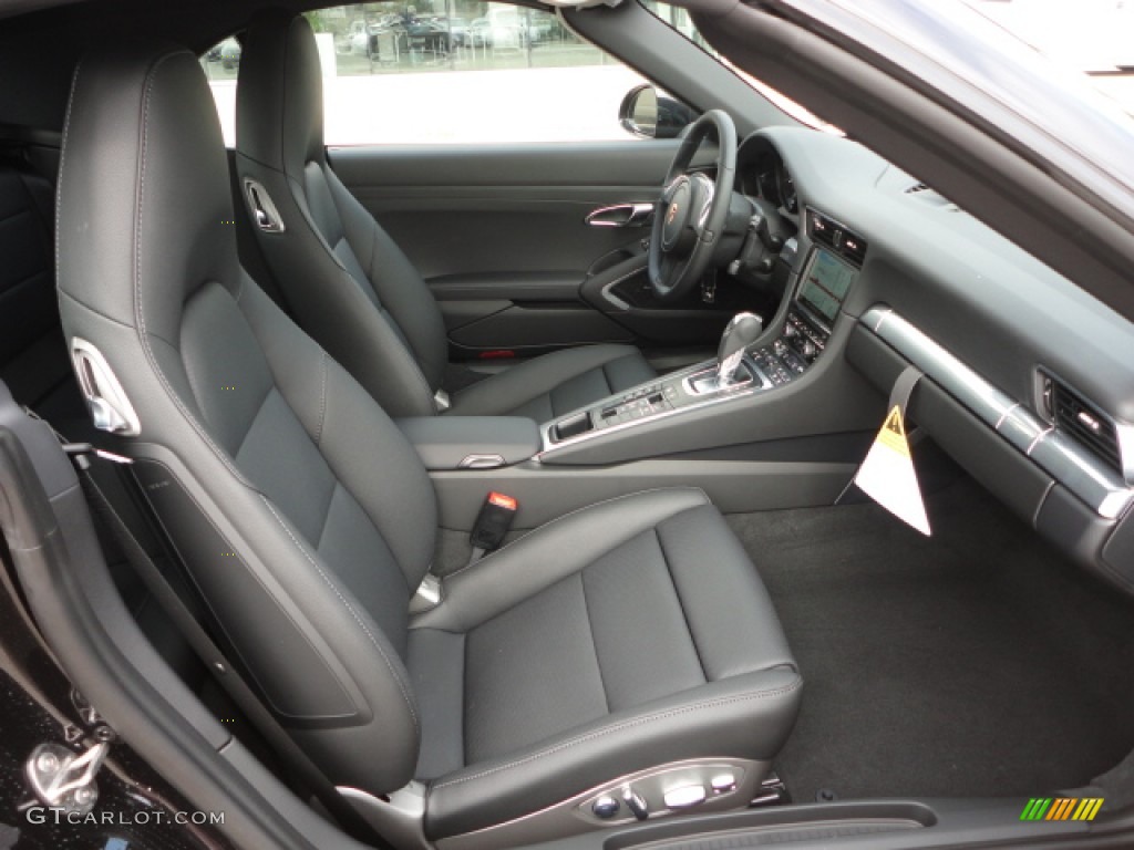 Black Interior 2013 Porsche 911 Carrera Cabriolet Photo #74060849
