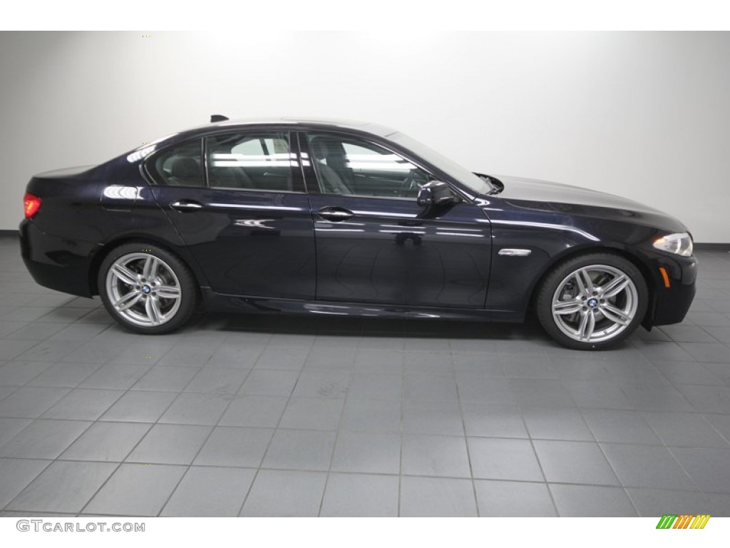 2013 5 Series 550i Sedan - Carbon Black Metallic / Black photo #2