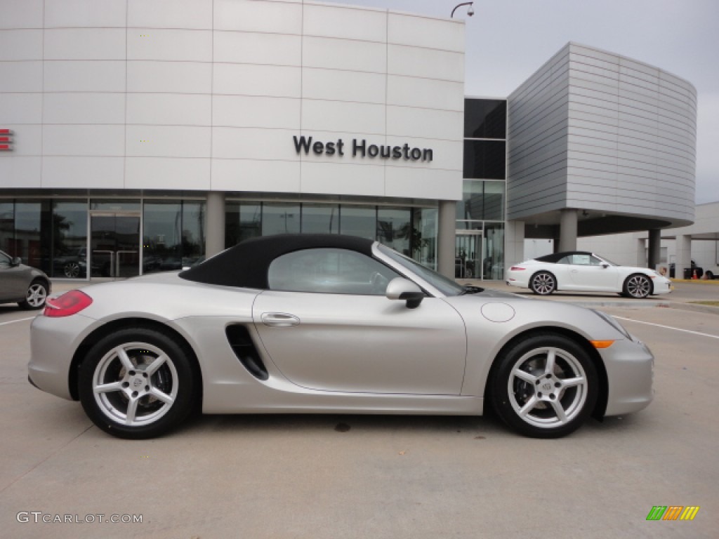 Platinum Silver Metallic 2013 Porsche Boxster Standard Boxster Model Exterior Photo #74061353