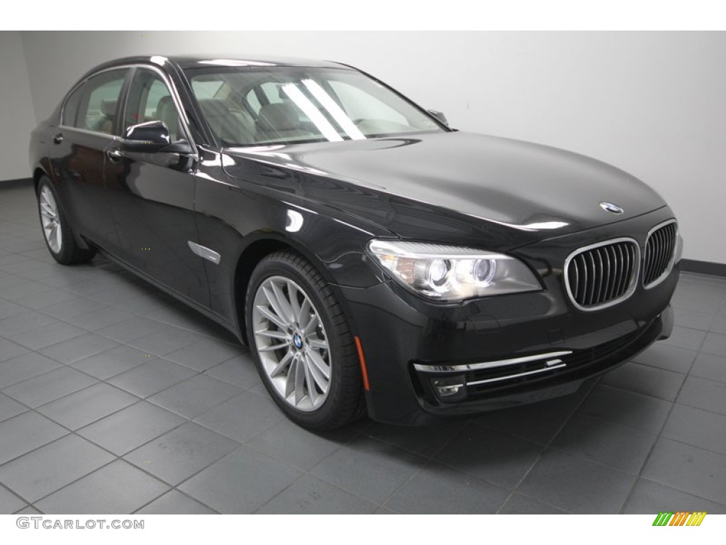 2013 7 Series 750Li Sedan - Black Sapphire Metallic / Oyster photo #1