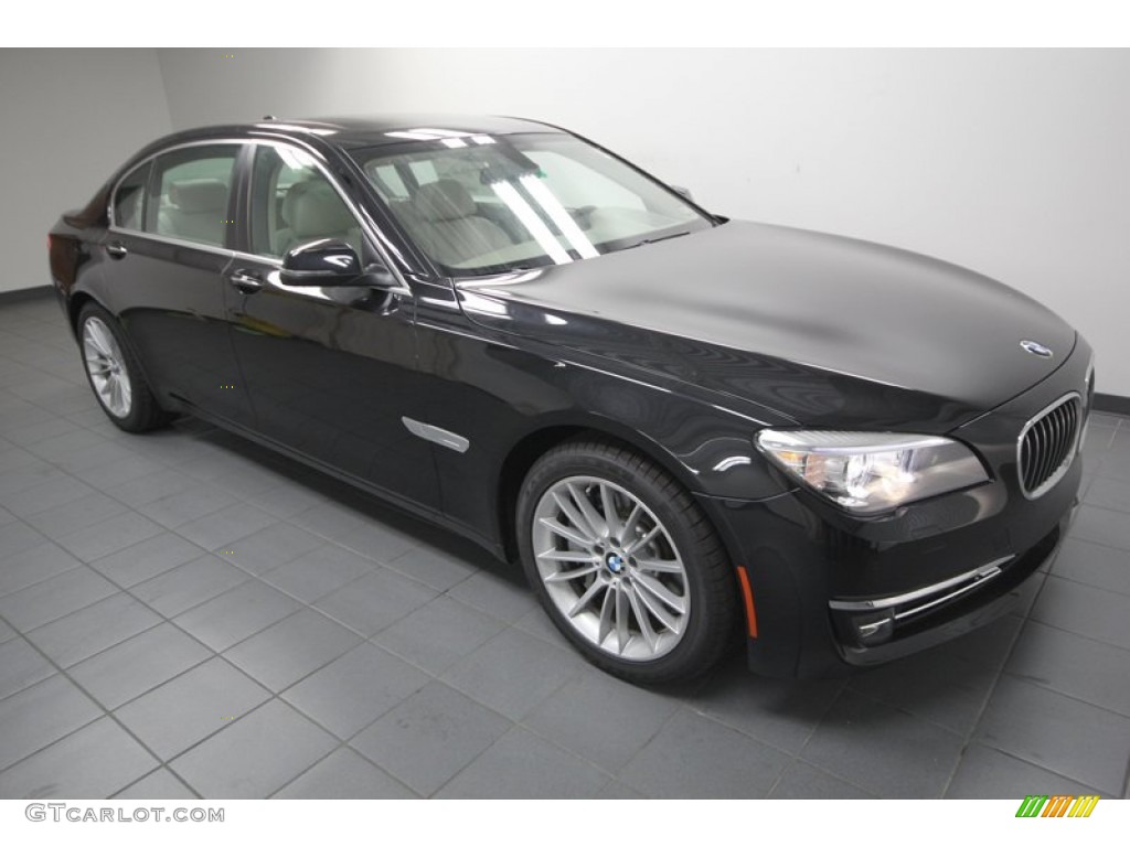 Black Sapphire Metallic 2013 BMW 7 Series 750Li Sedan Exterior Photo #74061853