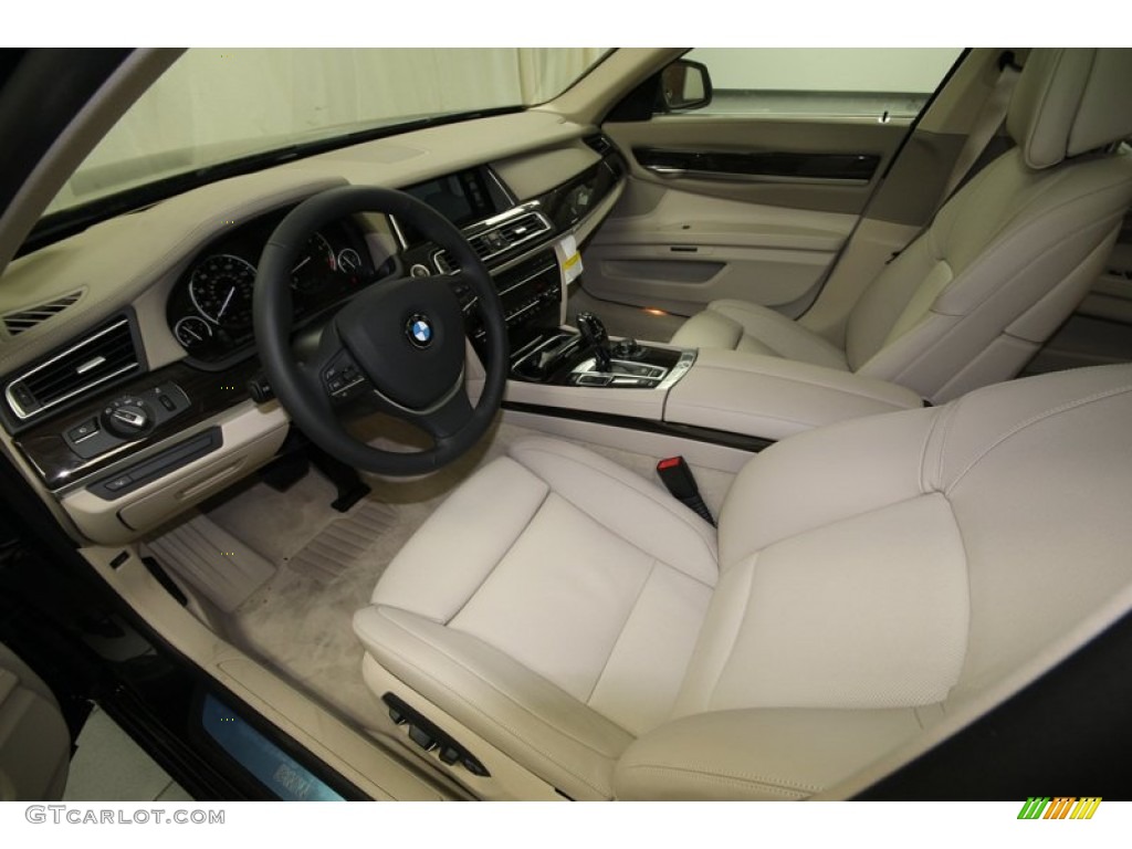 Oyster Interior 2013 BMW 7 Series 750Li Sedan Photo #74061963