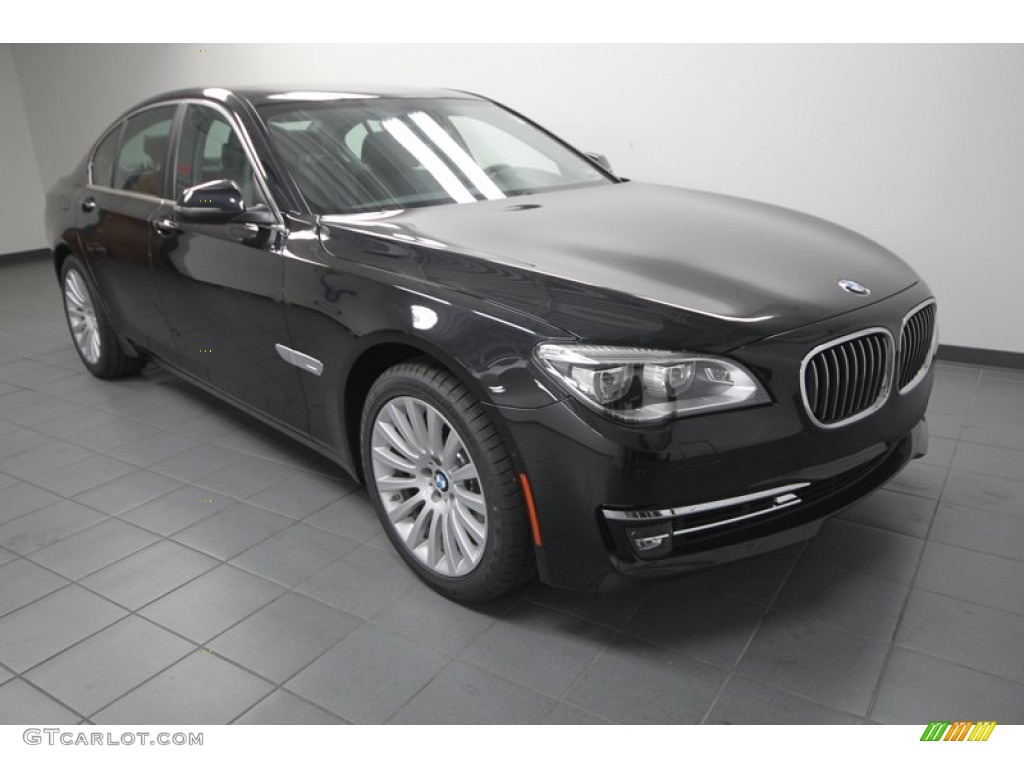 2013 7 Series 740i Sedan - Black Sapphire Metallic / Black photo #1