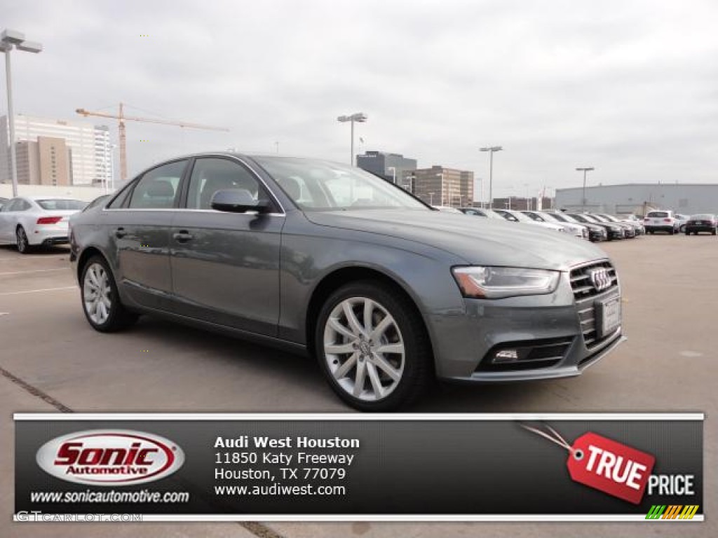 2013 A4 2.0T quattro Sedan - Monsoon Gray Metallic / Black photo #1