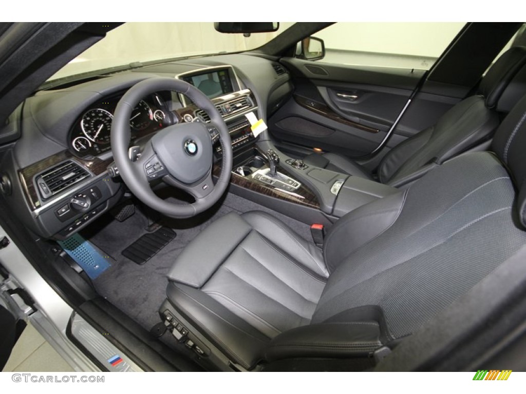 Black Interior 2013 BMW 6 Series 650i Gran Coupe Photo #74063378