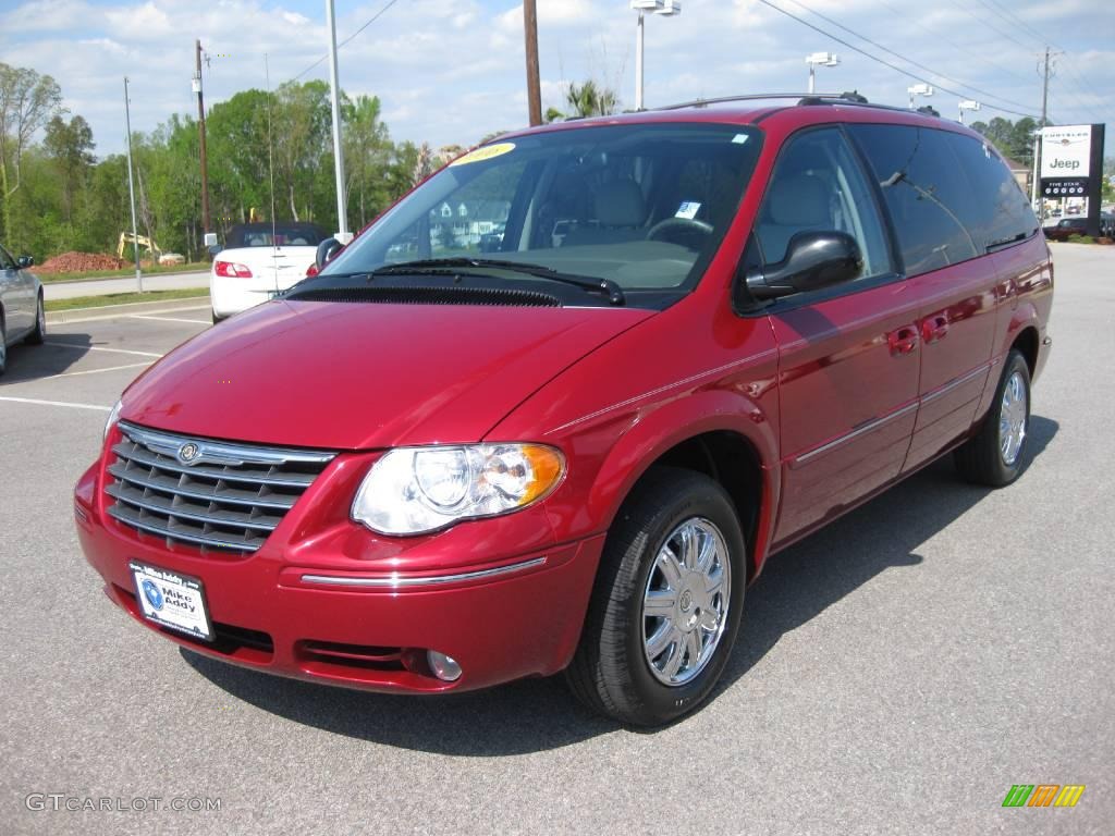 2006 Town & Country Limited - Inferno Red Pearl / Medium Slate Gray photo #1