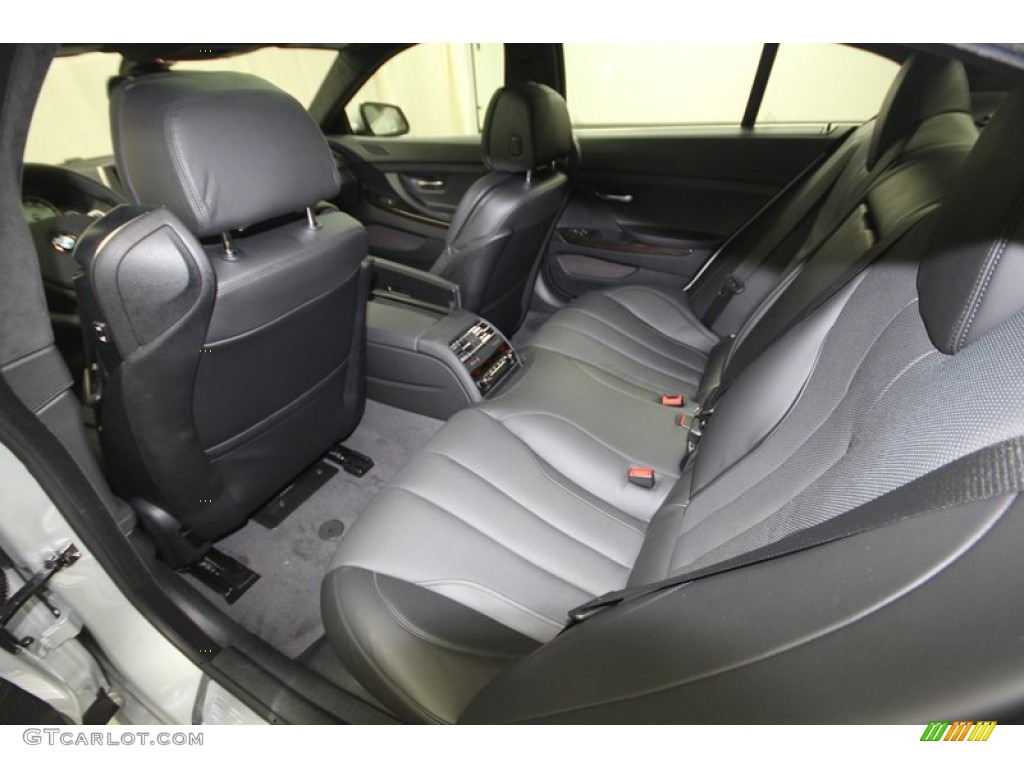 Black Interior 2013 BMW 6 Series 650i Gran Coupe Photo #74063692