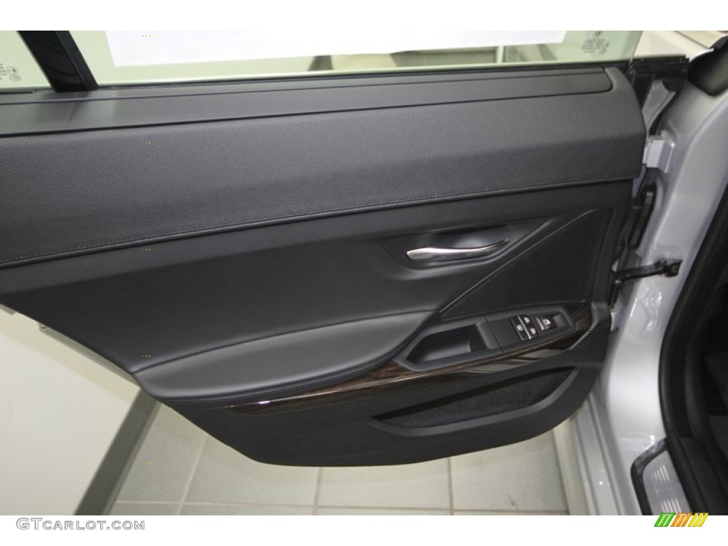 2013 BMW 6 Series 650i Gran Coupe Black Door Panel Photo #74063714