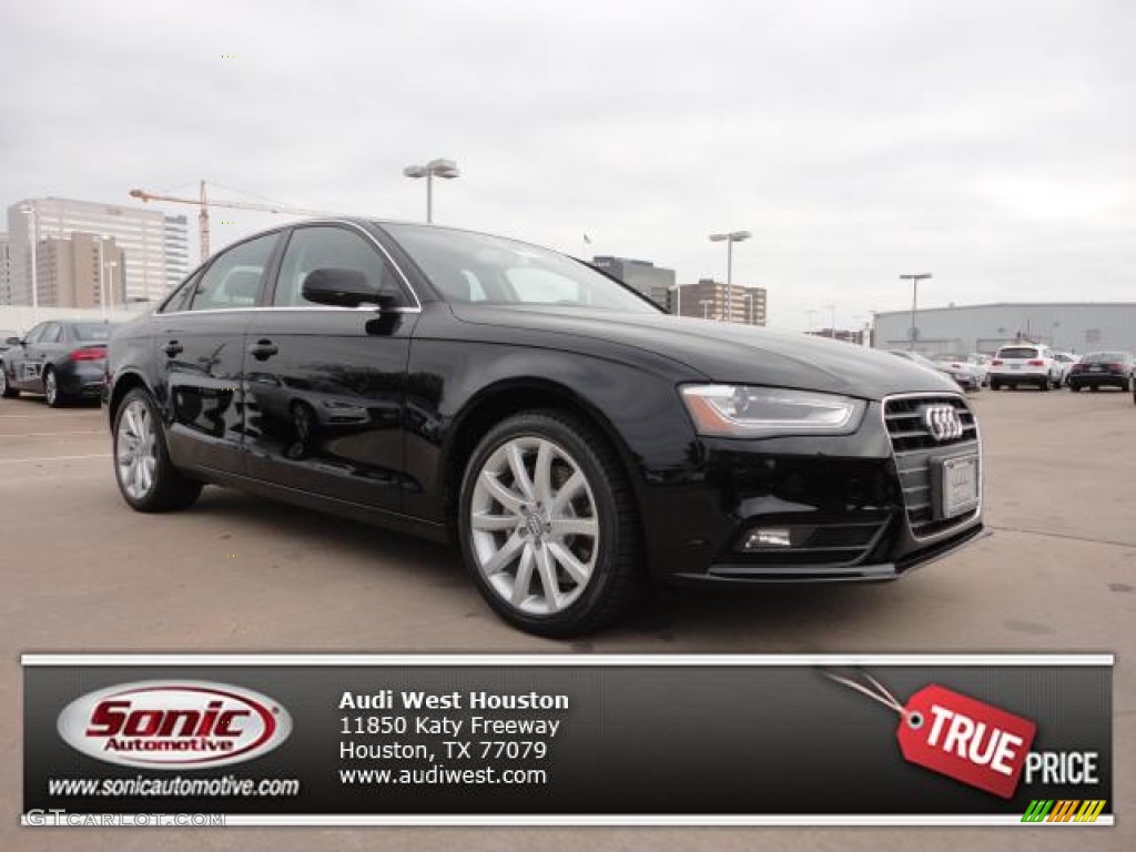 2013 A4 2.0T Sedan - Brilliant Black / Titanium Gray photo #1