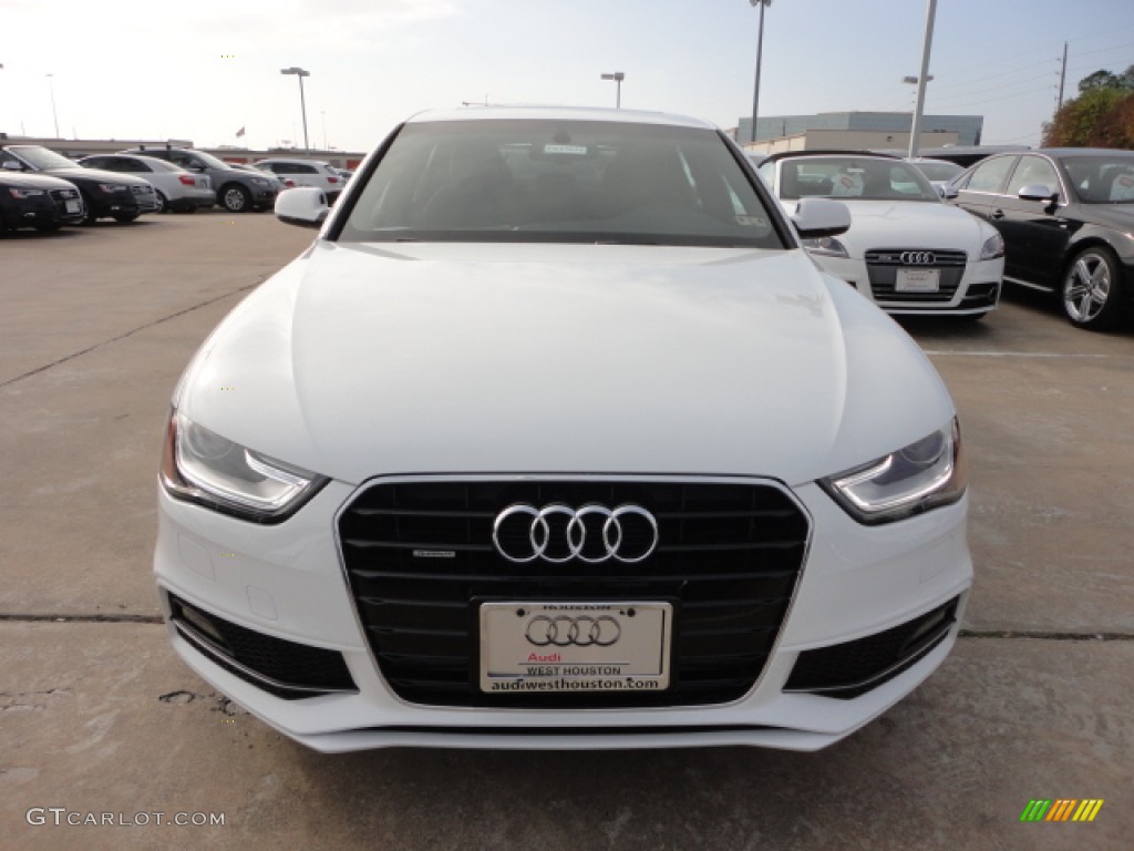 2013 A4 2.0T quattro Sedan - Ibis White / Black photo #2