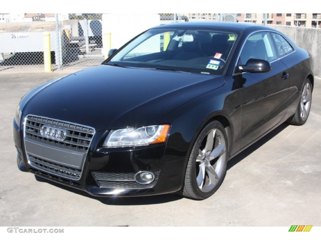 Brilliant Black 2010 Audi A5 2.0T quattro Coupe Exterior Photo #74065205