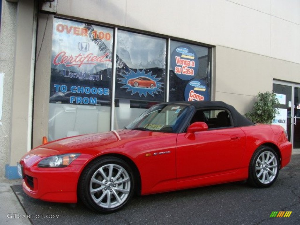 2007 S2000 Roadster - New Formula Red / Black photo #2