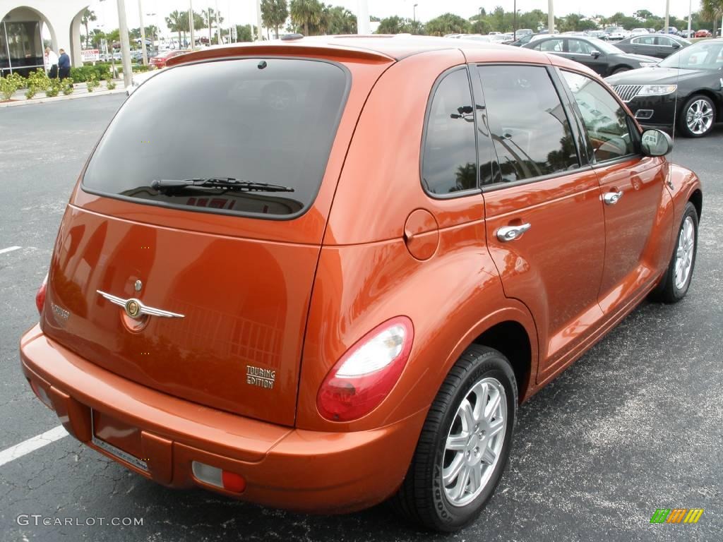 2007 PT Cruiser Touring - Tangerine Pearl / Pastel Pebble Beige photo #6