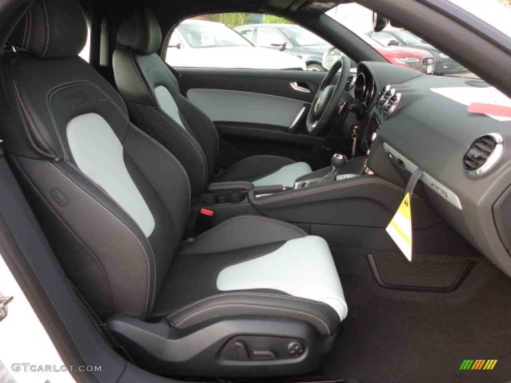 Black/Spectral Silver Interior 2013 Audi TT S 2.0T quattro Roadster Photo #74066657
