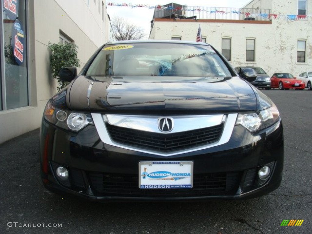 2010 TSX Sedan - Crystal Black Pearl / Ebony photo #2