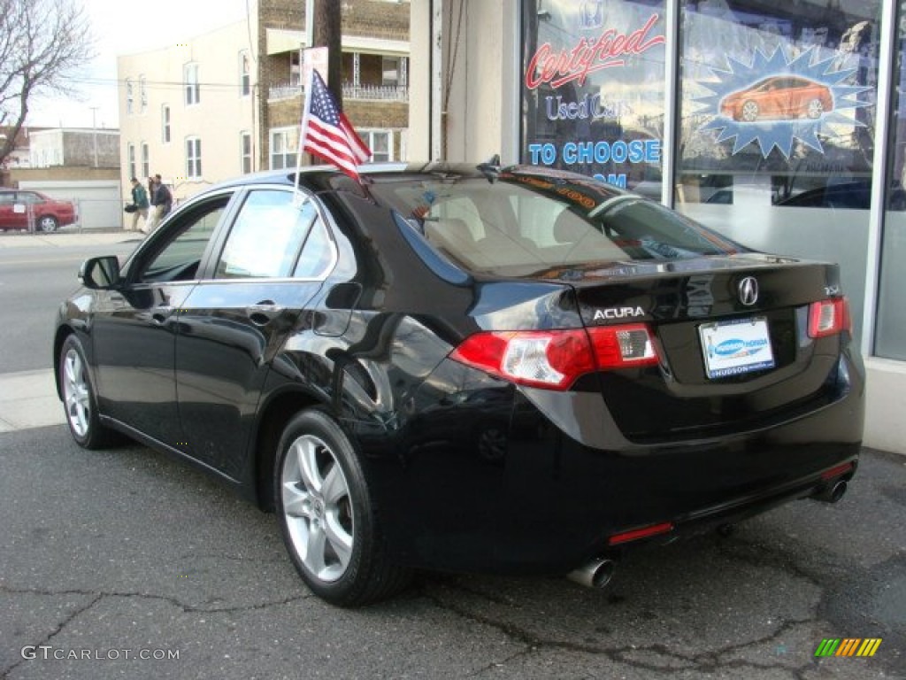 2010 TSX Sedan - Crystal Black Pearl / Ebony photo #4