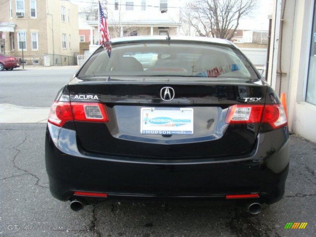 2010 TSX Sedan - Crystal Black Pearl / Ebony photo #5