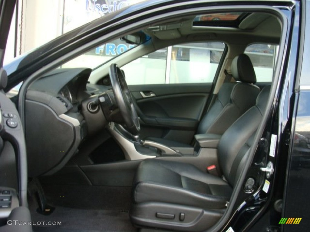 2010 TSX Sedan - Crystal Black Pearl / Ebony photo #7