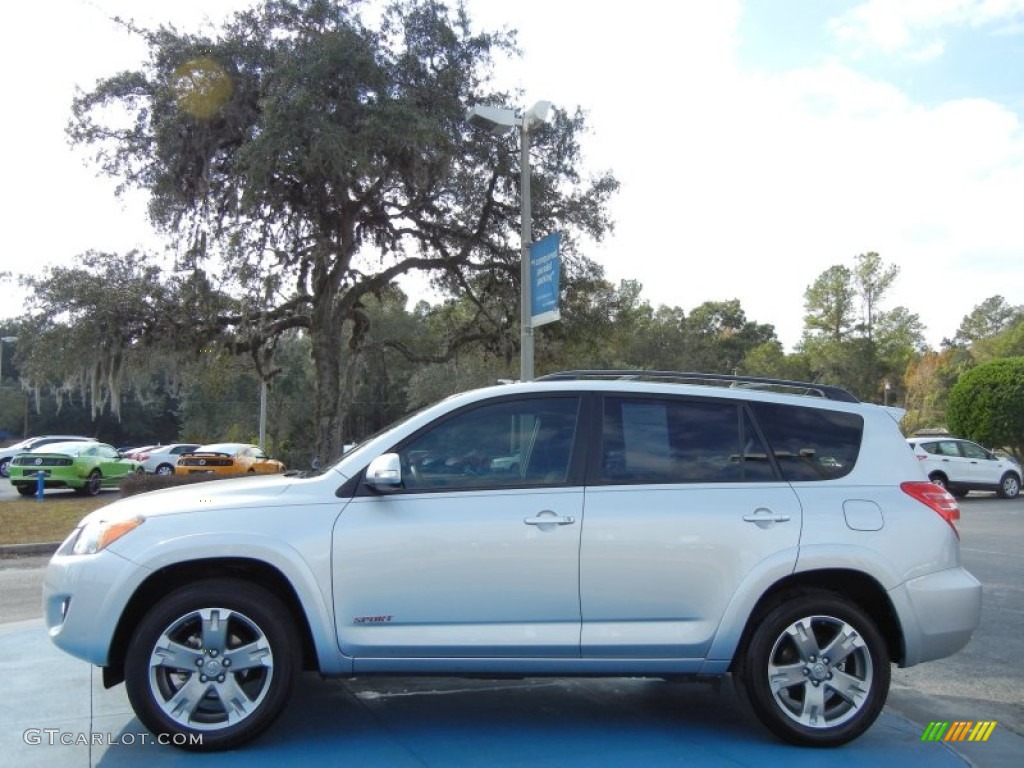 2010 RAV4 Sport - Classic Silver Metallic / Dark Charcoal photo #2