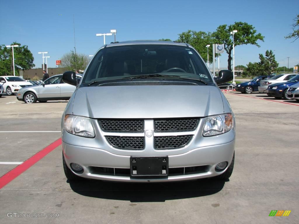 2003 Grand Caravan ES - Bright Silver Metallic / Gray photo #8