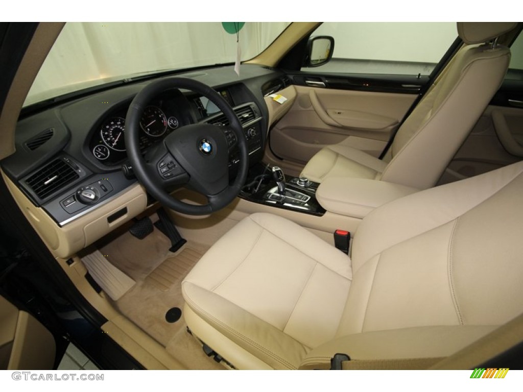 Sand Beige Interior 2013 BMW X3 xDrive 28i Photo #74067995