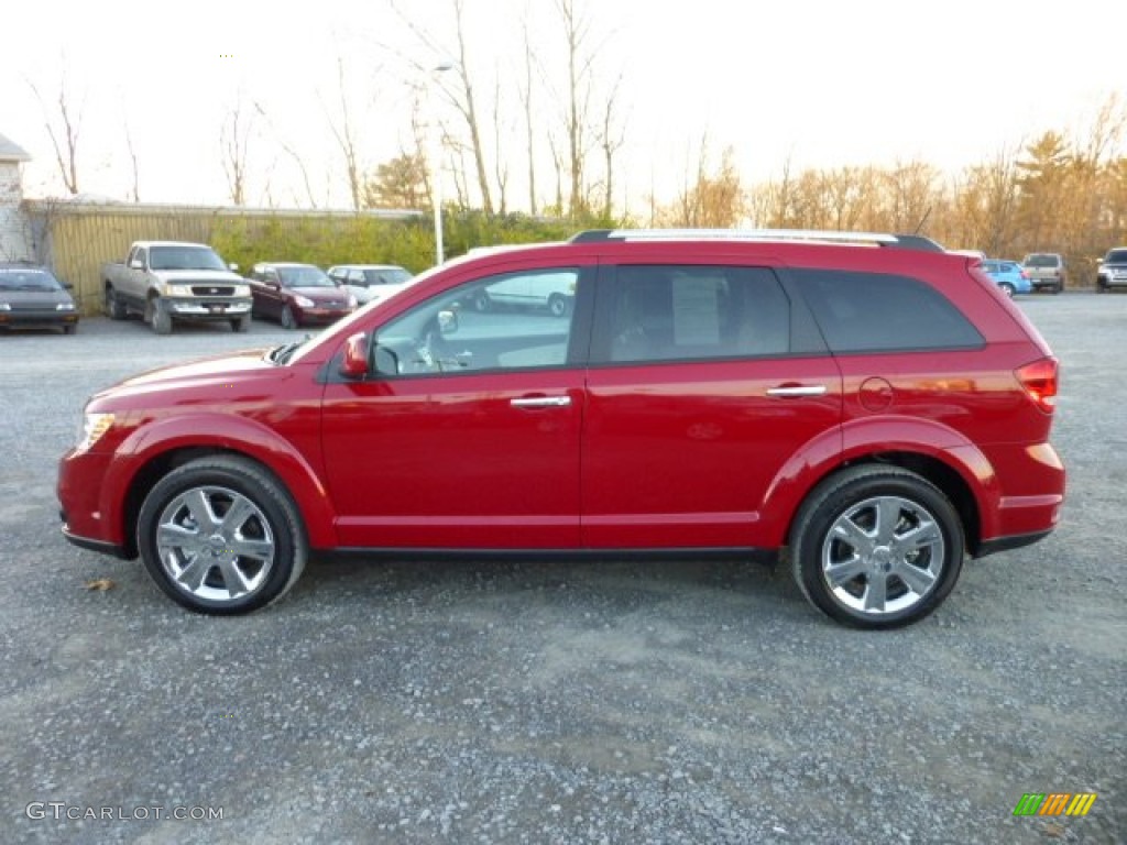 Brilliant Red Tri-Coat Pearl 2012 Dodge Journey Crew AWD Exterior Photo #74068352