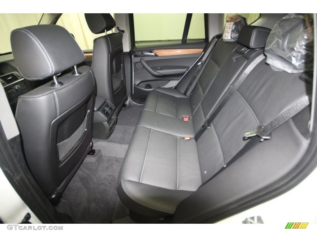 Black Interior 2013 BMW X3 xDrive 28i Photo #74068682