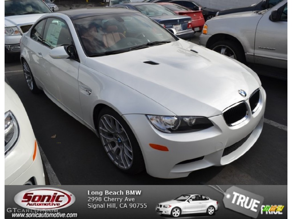 2013 M3 Coupe - Mineral White Metallic / Fox Red photo #1