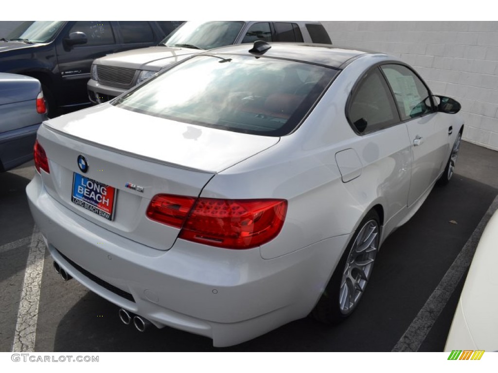 2013 M3 Coupe - Mineral White Metallic / Fox Red photo #4