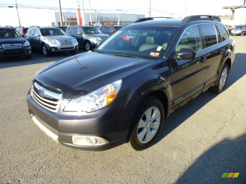 2011 Outback 2.5i Limited Wagon - Graphite Gray Metallic / Off Black photo #2