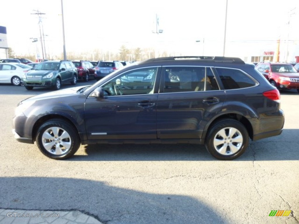 2011 Outback 2.5i Limited Wagon - Graphite Gray Metallic / Off Black photo #3