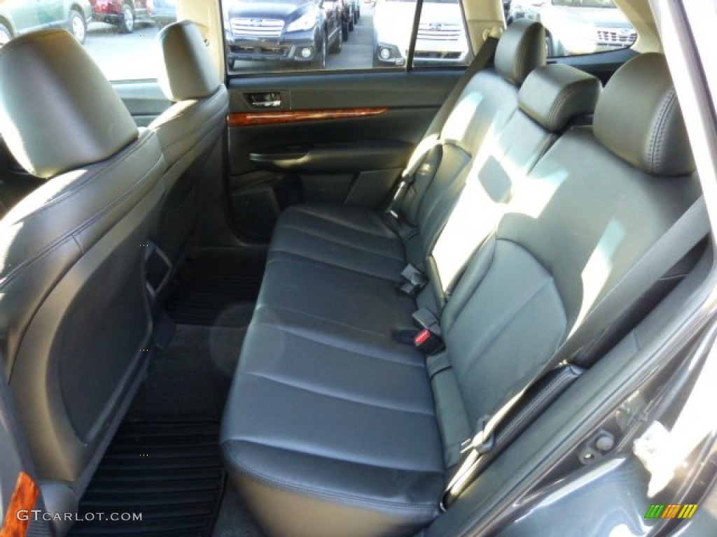 2011 Outback 2.5i Limited Wagon - Graphite Gray Metallic / Off Black photo #6