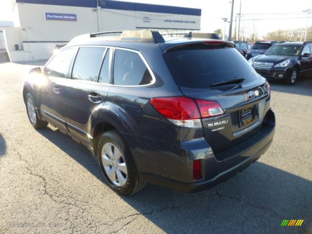 2011 Outback 2.5i Limited Wagon - Graphite Gray Metallic / Off Black photo #8