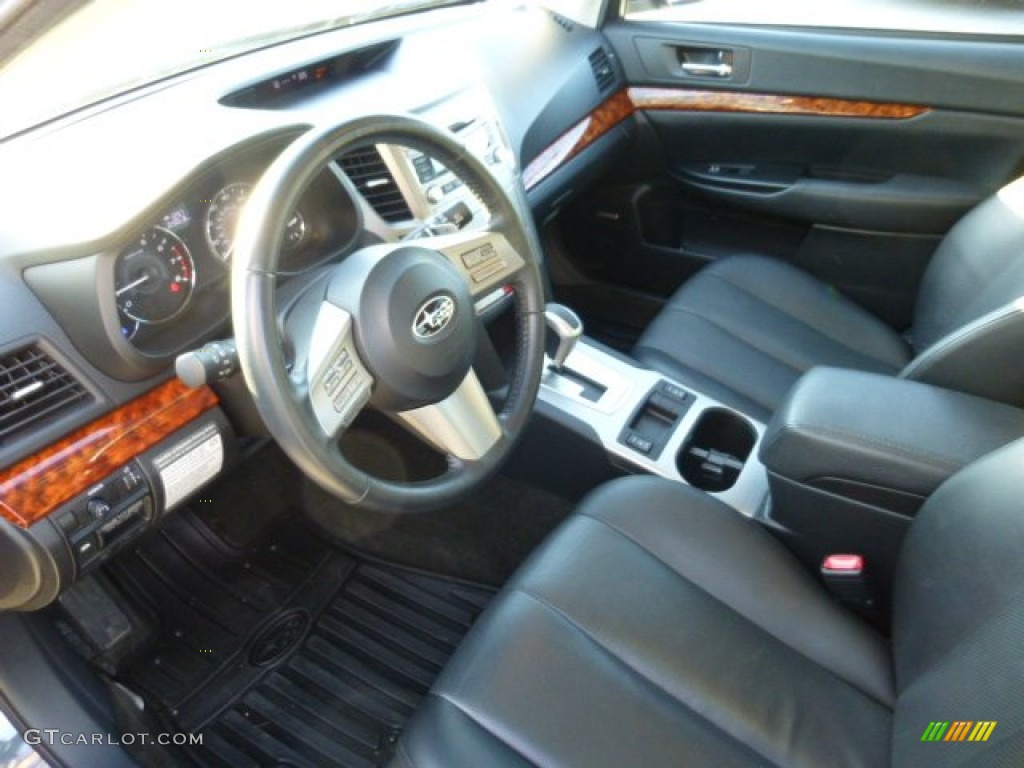 Off Black Interior 2011 Subaru Outback 2.5i Limited Wagon Photo #74069426
