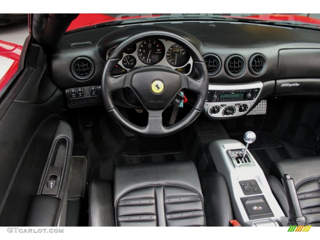 2003 Ferrari 360 Spider Nero (Black) Dashboard Photo #74069576