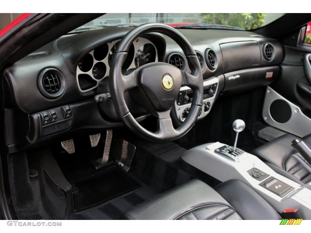 Nero (Black) Interior 2003 Ferrari 360 Spider Photo #74069618
