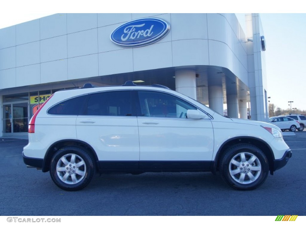 2009 CR-V EX-L 4WD - Taffeta White / Gray photo #2