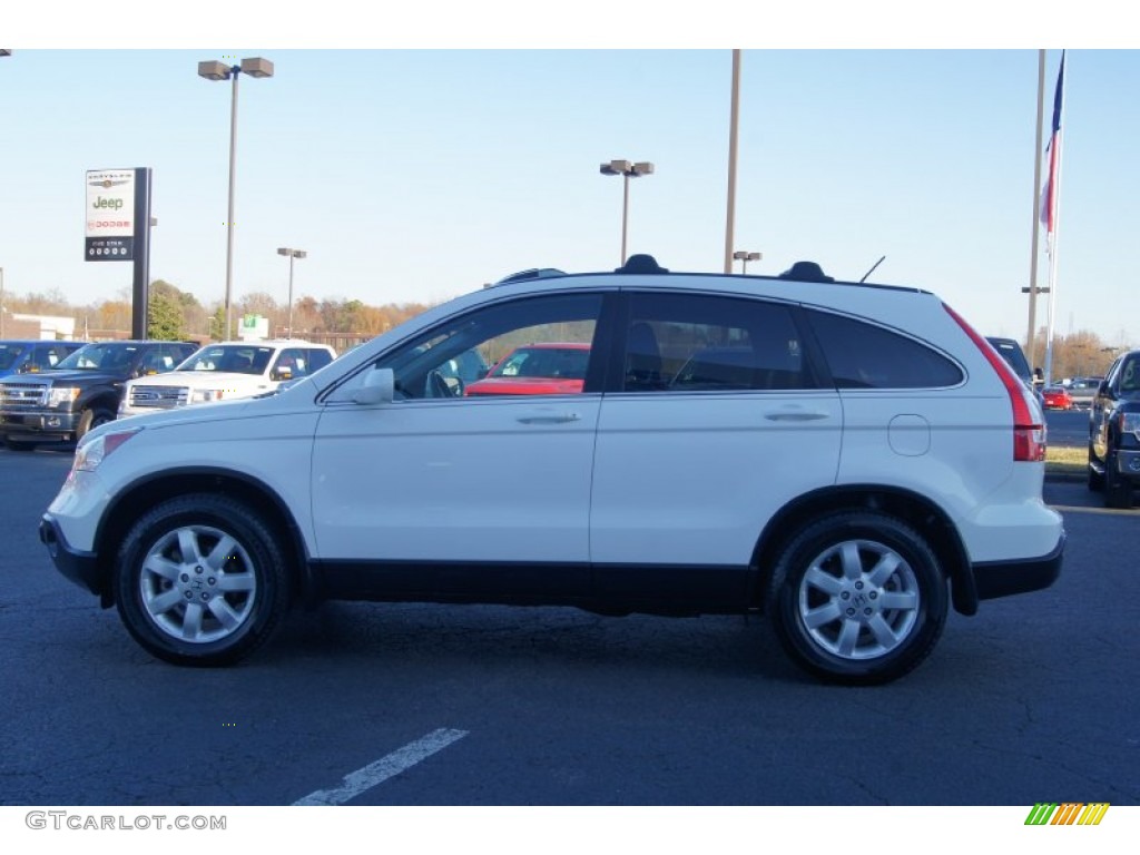 2009 CR-V EX-L 4WD - Taffeta White / Gray photo #5