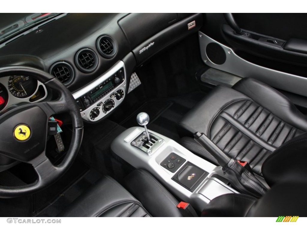 Nero (Black) Interior 2003 Ferrari 360 Spider Photo #74069768