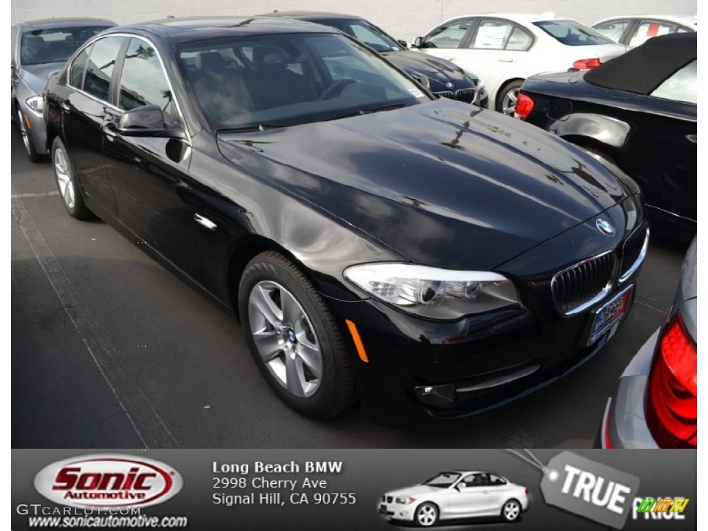 2013 5 Series 528i Sedan - Jet Black / Black photo #1